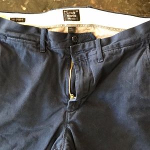 Men’s J Crew 770 fit flannel lined chinos